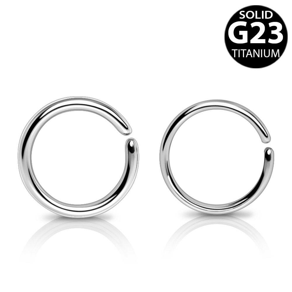 Titanium Seamless Circular Ring Cartilage Impulse Piercings 20GA