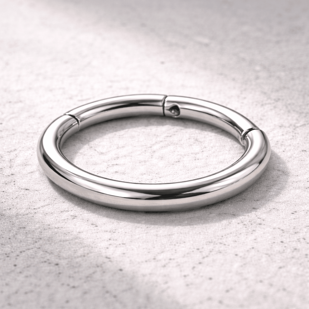 Titanium Seamless Clicker Ring - Skin Metals
