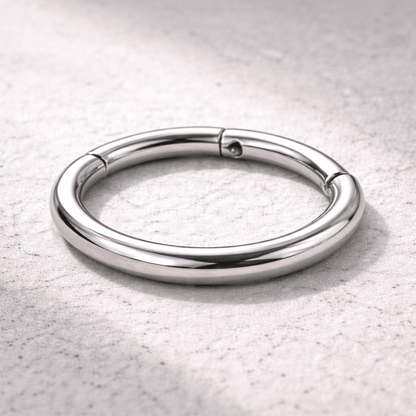 Titanium Seamless Clicker Ring - Skin Metals