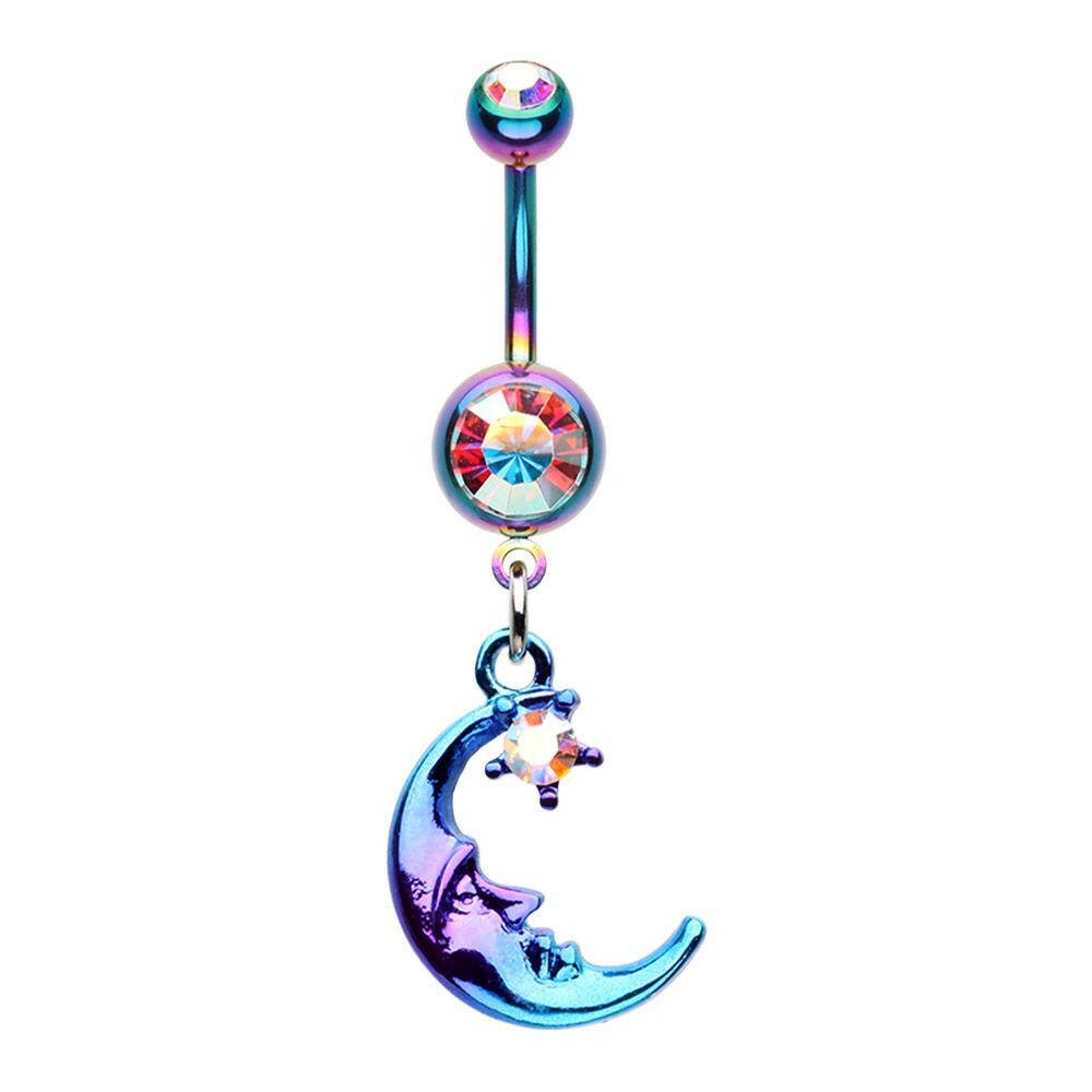 To the Moon and Back Belly Button Ring Navel Ring Impulse Piercings