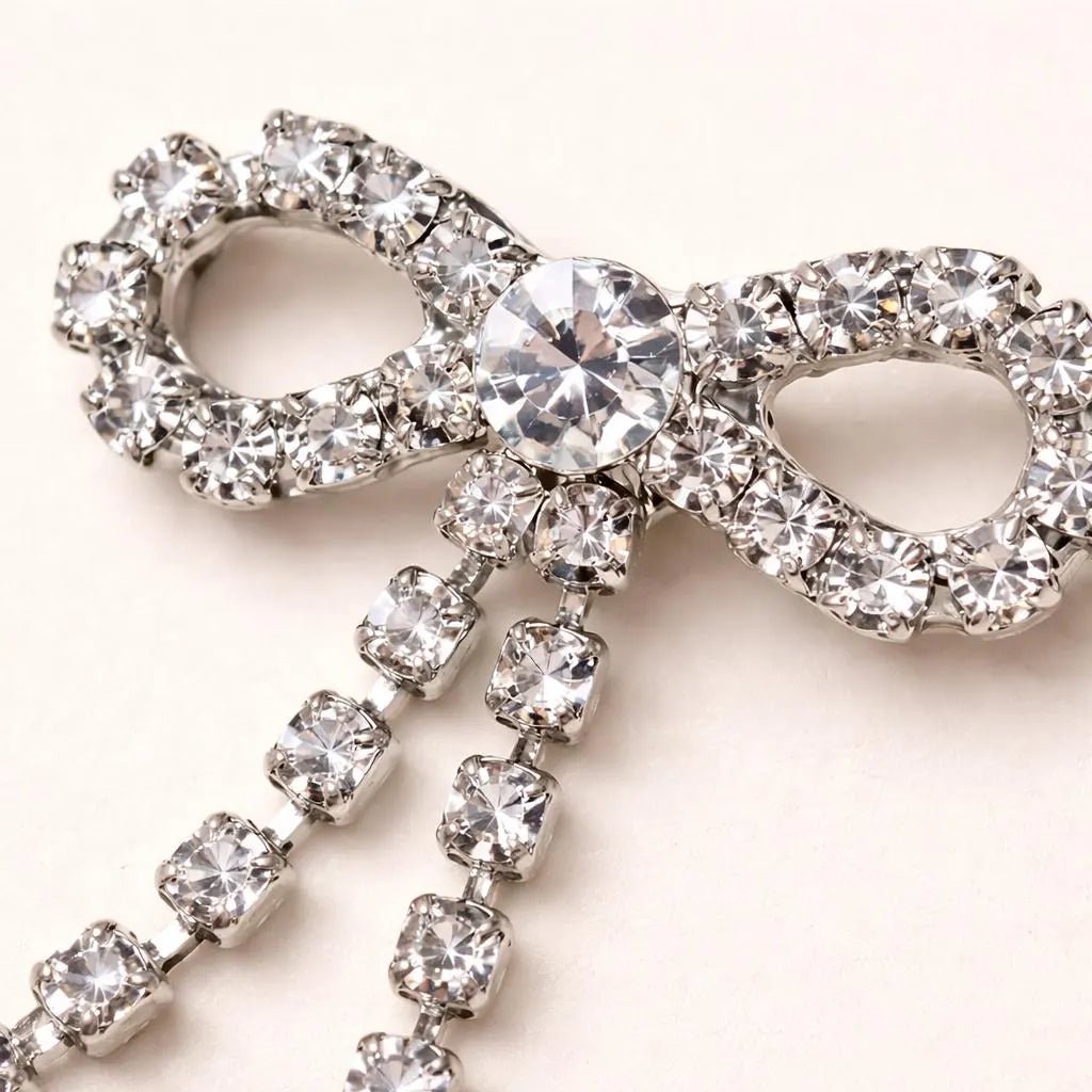 Top Down Ribbon CZ Navel Ring 14G 316L Steel