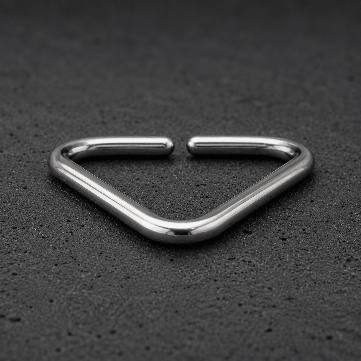 Triangle Cartilage Earring 16G Seamless 316L Steel