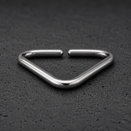 Triangle Cartilage Earring 16G Seamless 316L Steel