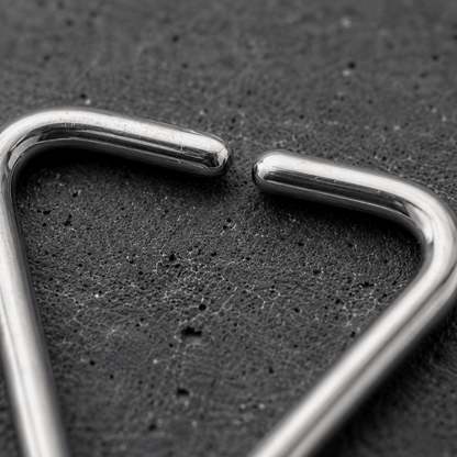 Triangle Cartilage Earring 16G Seamless 316L Steel