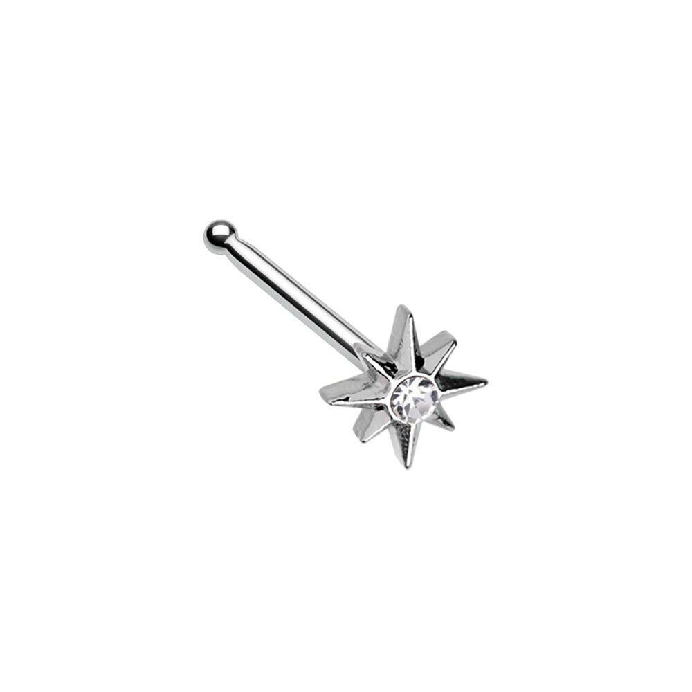 Twinkle Little Star Gem Nose Stud Ring Nose Ring Impulse Piercings 20 GA (0.8mm) 9/32" (7mm)