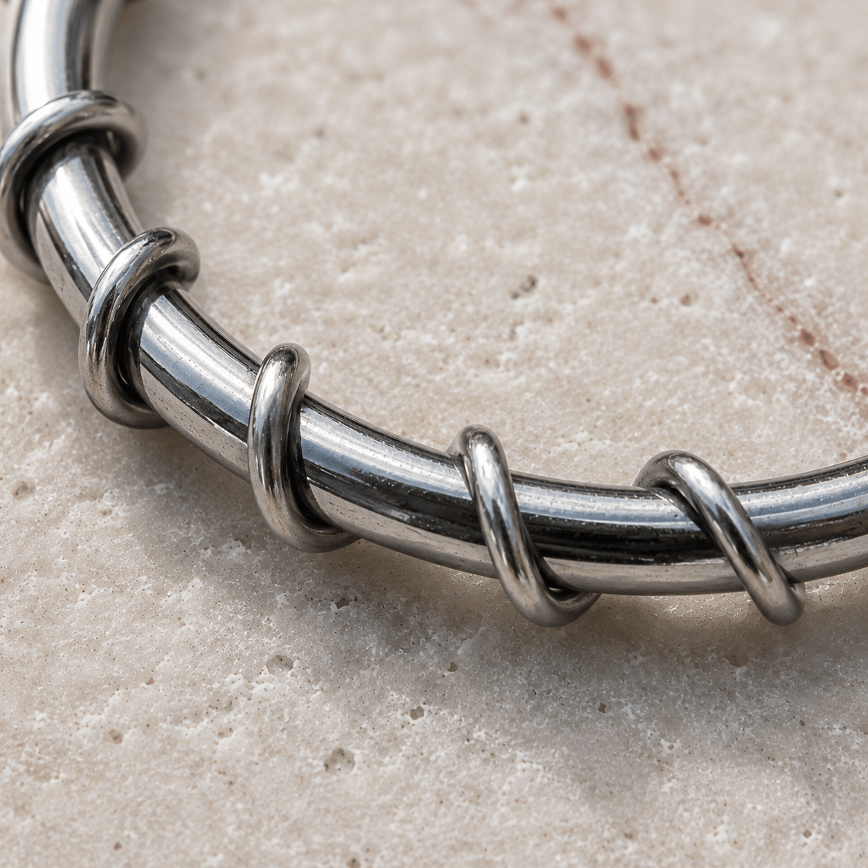 Stainless Steel Twisted Wire Seamless Septum Ring - Skin Metals