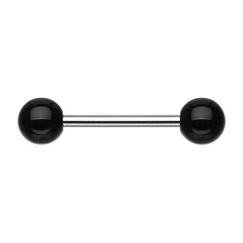 UV Acrylic Basic Nipple Barbell Nipple Ring Impulse Piercings Black