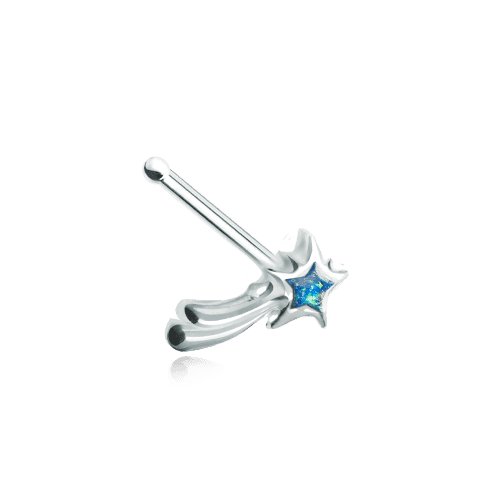 Wishing Opal Shooting Star Nose Stud Ring Nose Ring Impulse Piercings