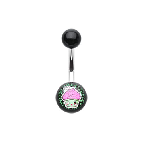 Zombie Cupcake Acrylic Logo Belly Button Ring Navel Ring Impulse Piercings